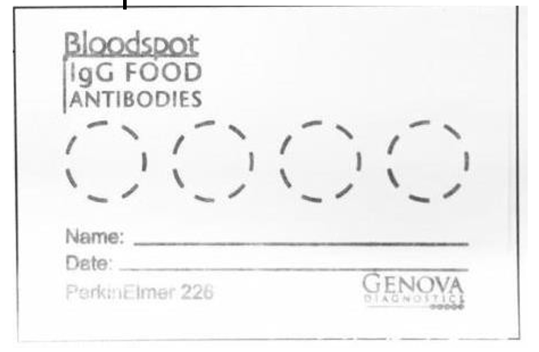 Absorbent collection card