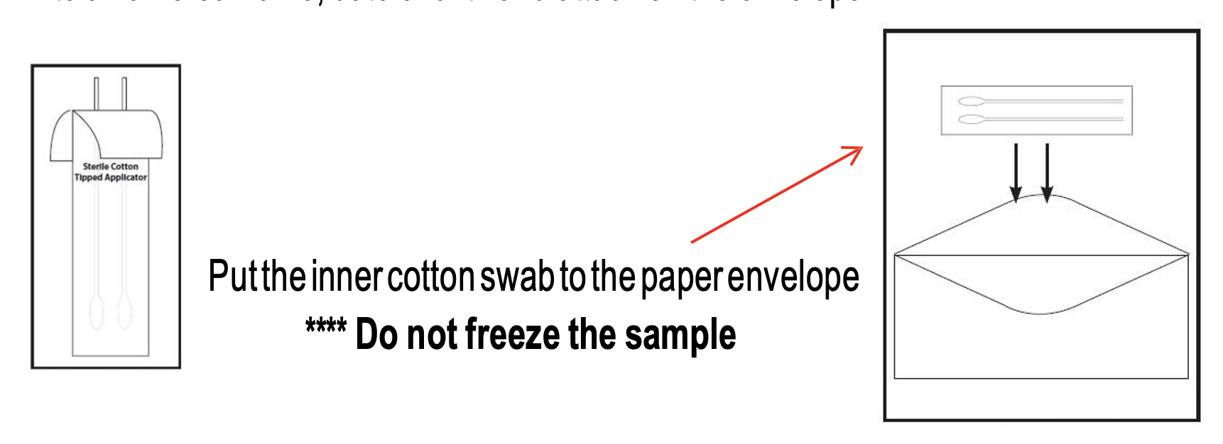 Buccal Swab envelope insertion
